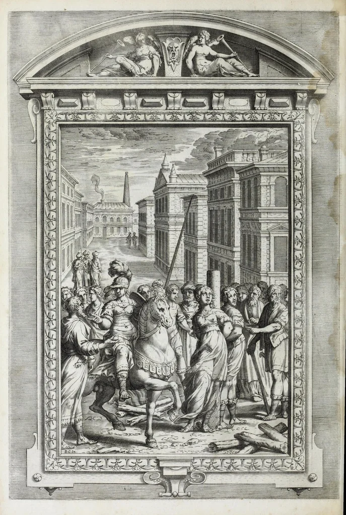 An illustration from La Gerusalemme di Torquato Tasso, 1617, leaf 36