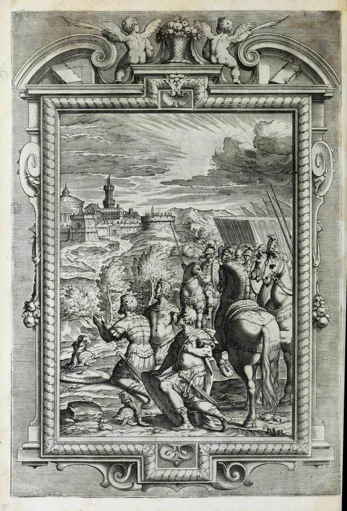 An illustration from La Gerusalemme di Torquato Tasso, 1617, leaf 48