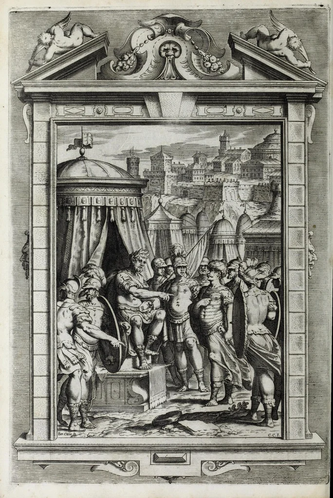 An illustration from La Gerusalemme di Torquato Tasso, 1617, leaf 82