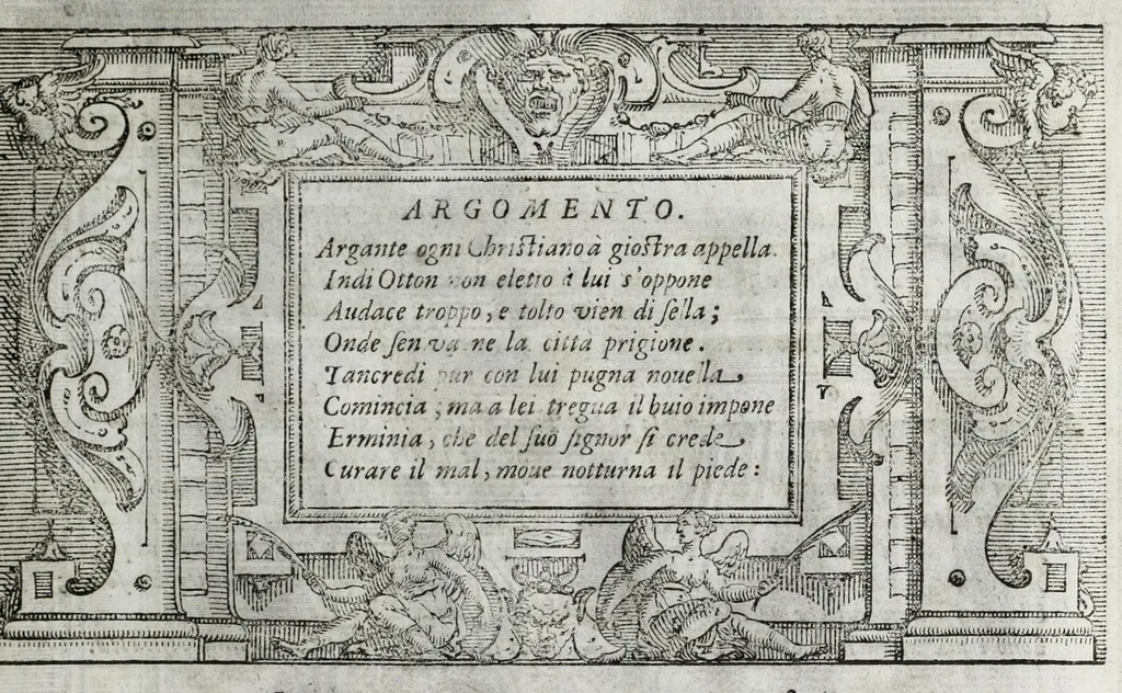 An illustration from La Gerusalemme di Torquato Tasso, 1617, leaf 83