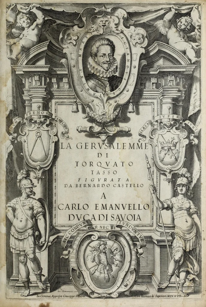 An illustration from La Gerusalemme di Torquato Tasso, 1617, leaf 9