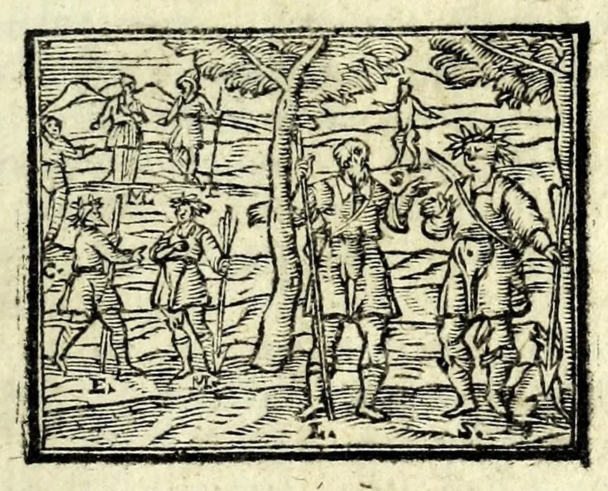 An illustration from La ghirlanda : favola boscareccia, 1619, leaf 3