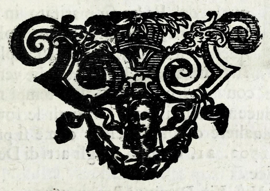 An illustration from Lago, fortezza, e rocca di Garda e Gardesana : con la genealogia de gli antichi signori di Garda, hora detti Carlotti : nobili di Verona, marchesi di Riperbella nella Toscana, baroni di Cesterol, e di Villanoua, e signori di Masuquies, Cailà, e S. Giouanni, nella lingua d'Occa, 1679, leaf 161