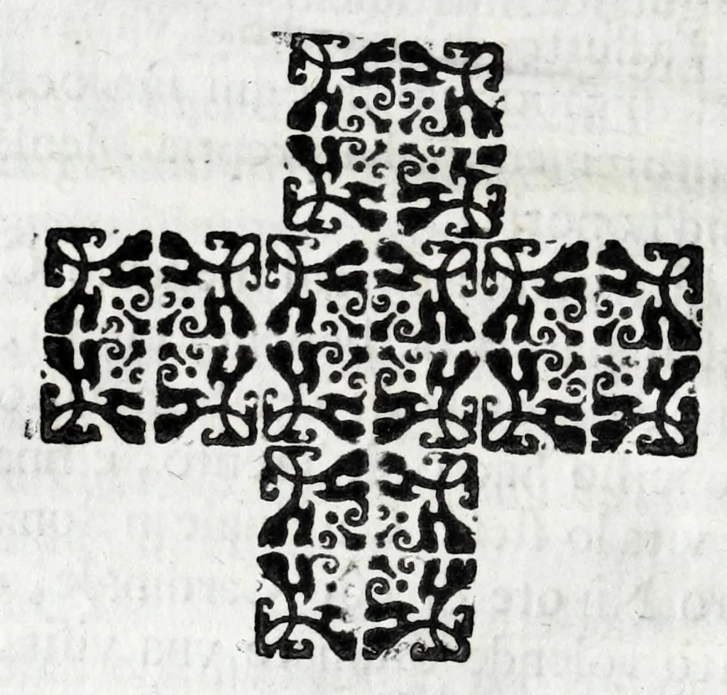 An illustration from Lago, fortezza, e rocca di Garda e Gardesana : con la genealogia de gli antichi signori di Garda, hora detti Carlotti : nobili di Verona, marchesi di Riperbella nella Toscana, baroni di Cesterol, e di Villanoua, e signori di Masuquies, Cailà, e S. Giouanni, nella lingua d'Occa, 1679, leaf 196