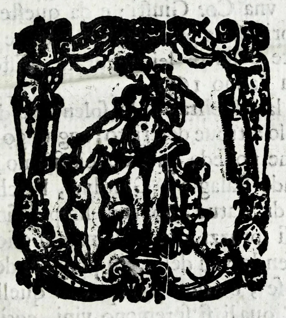 An illustration from Lago, fortezza, e rocca di Garda e Gardesana : con la genealogia de gli antichi signori di Garda, hora detti Carlotti : nobili di Verona, marchesi di Riperbella nella Toscana, baroni di Cesterol, e di Villanoua, e signori di Masuquies, Cailà, e S. Giouanni, nella lingua d'Occa, 1679, leaf 225