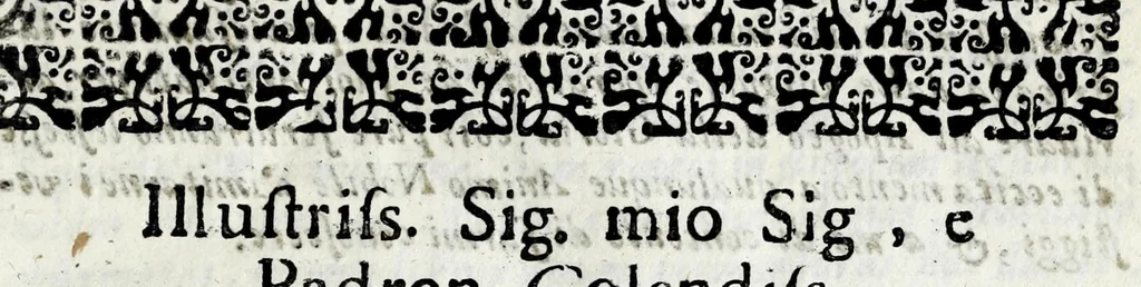 An illustration from Lago, fortezza, e rocca di Garda e Gardesana : con la genealogia de gli antichi signori di Garda, hora detti Carlotti : nobili di Verona, marchesi di Riperbella nella Toscana, baroni di Cesterol, e di Villanoua, e signori di Masuquies, Cailà, e S. Giouanni, nella lingua d'Occa, 1679, leaf 7