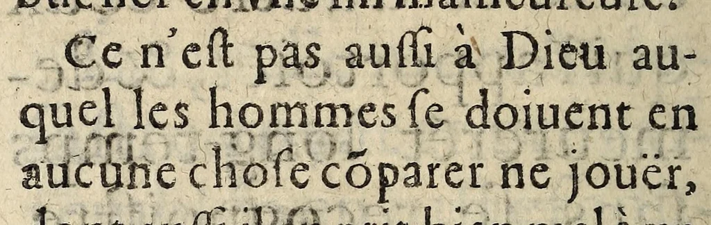 An illustration from La grande desolation de la religion pretenduë reformée sur l'approbation & mort espouuentable du ministre de la ville de Nismes, ayant eu le col tors dedans la chaize par vn grande esclat de tonnerre, esleué en l'air, & rendu inuisible, au grand estonnement des auditeurs; en leur preschant le contraire de la vraye foy catholique, apostollque et romaine. A Nismes, le 6. aoust 1634., 1634, leaf 22
