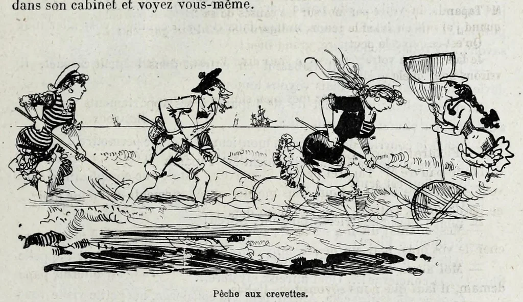 An illustration from La grande mascarade parisienne, 1881, leaf 143