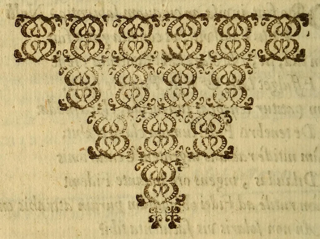 An illustration from La gran fee del centurion español: : Sermon moral que en la Capilla del Santo Oficio de la Inquisicion desta ciudad de los Reyes Lima, el primer iueues de Quaresma predico el Doct. D. Nicolas Antonio Diez de San Miguel, y Solier, doctor en sagrada theologia por esta Real Vniversidad, racionero entero desta S. Iglesia Metropolitana, examinador synodal deste arȯbispado, y calificador del Santo Oficio, en 4. de febrero de 1693:, 1695, leaf 56