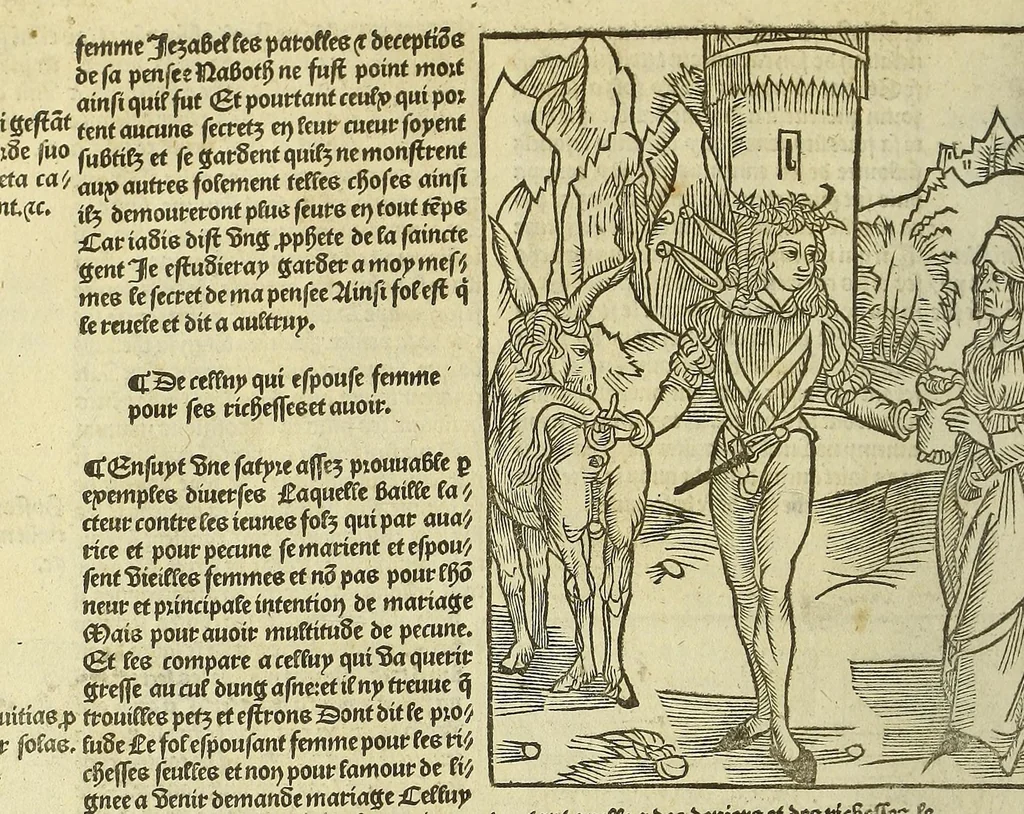 An illustration from La gra[n]t nef des folz du mo[n]de ., leaf 72