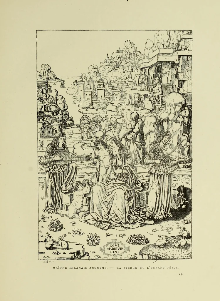 An illustration from La gravure en Italie avant Marc-Antoine (1452-1505), 1883, leaf 202
