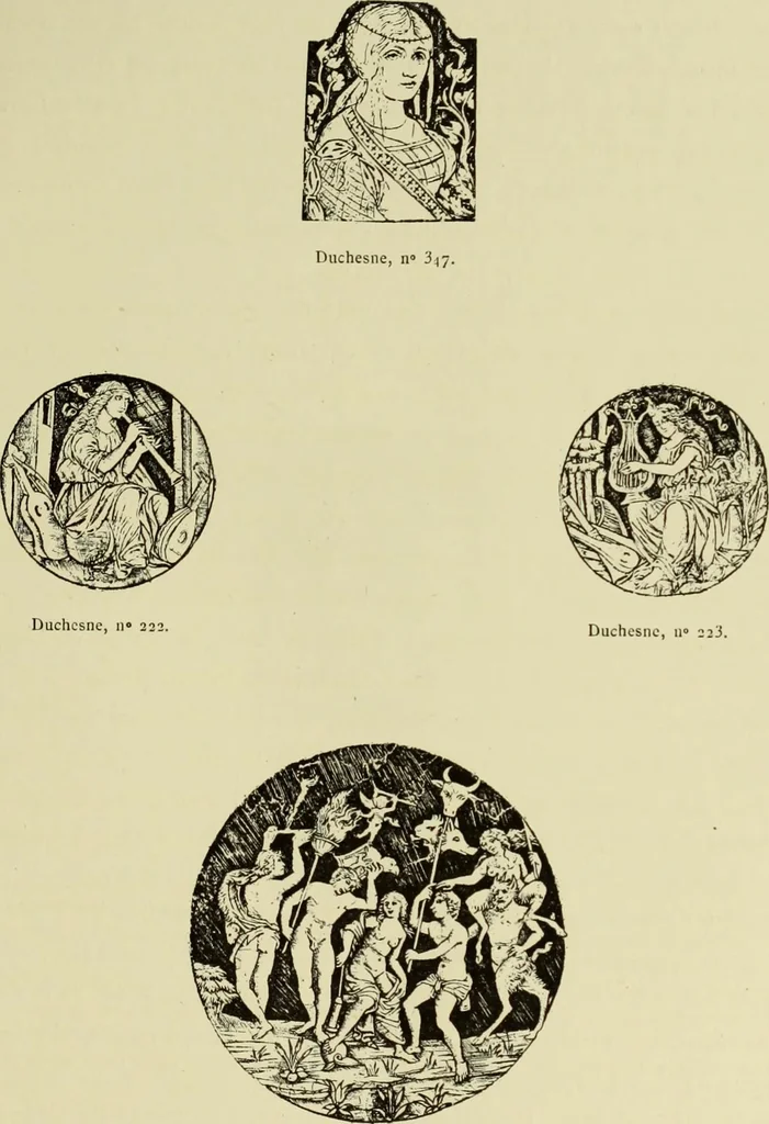 An illustration from La gravure en Italie avant Marc-Antoine (1452-1505), 1883, leaf 32
