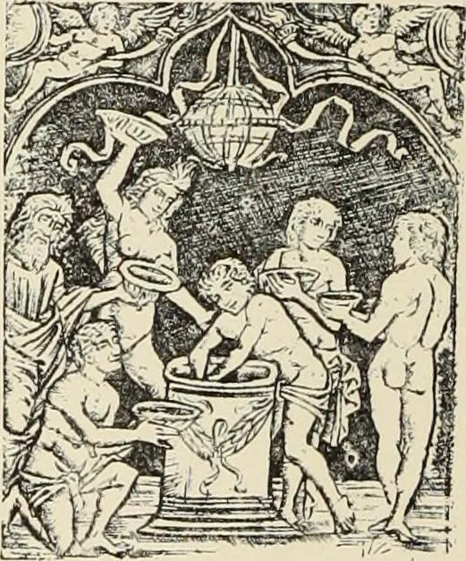 An illustration from La gravure en Italie avant Marc-Antoine (1452-1505), 1883, leaf 33