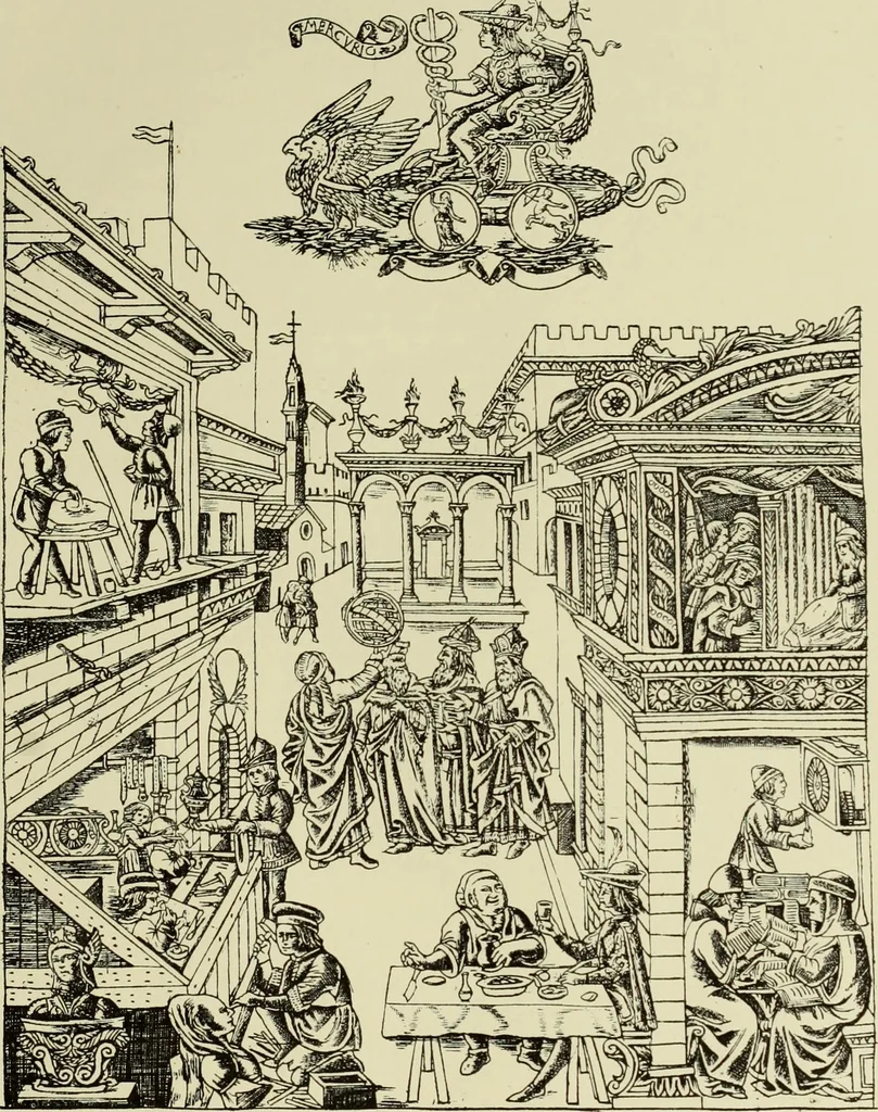 An illustration from La gravure en Italie avant Marc-Antoine (1452-1505), 1883, leaf 58