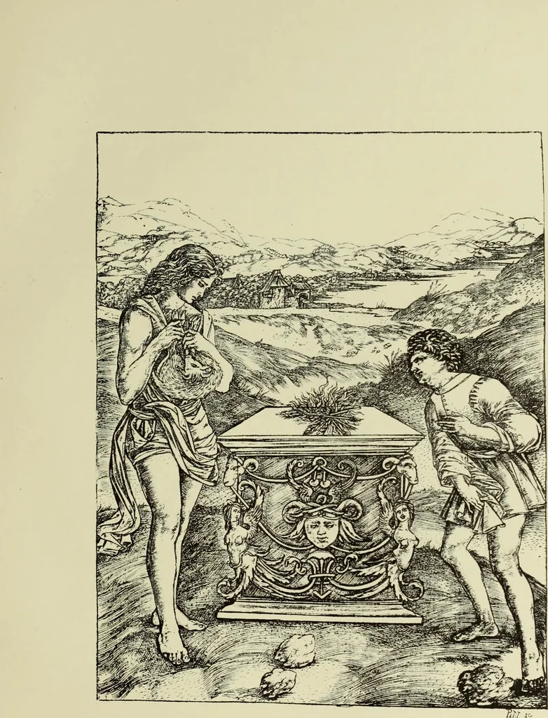 An illustration from La gravure en Italie avant Marc-Antoine (1452-1505), 1883, leaf 92
