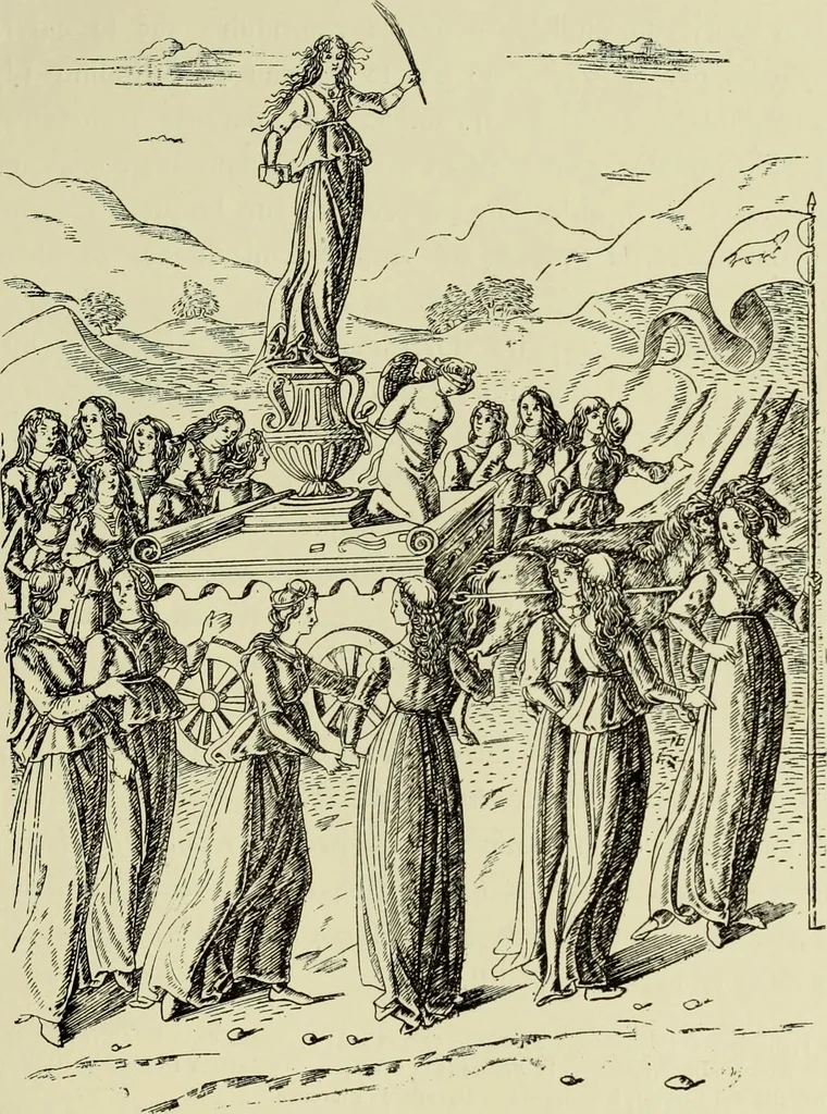 An illustration from La gravure en Italie avant Marc-Antoine (1452-1505), 1883, leaf 94
