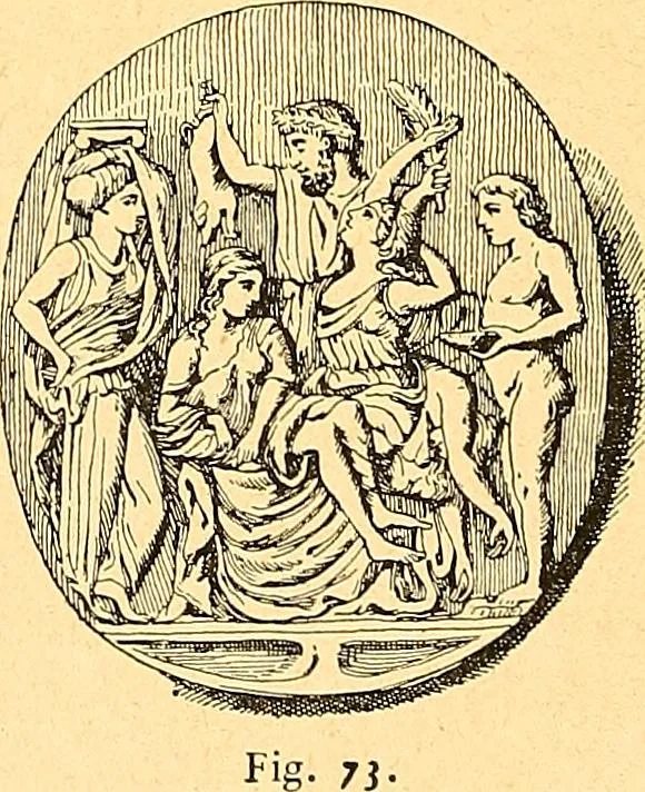 An illustration from La gravure en pierres fines : camées et intailles, 1894, leaf 105