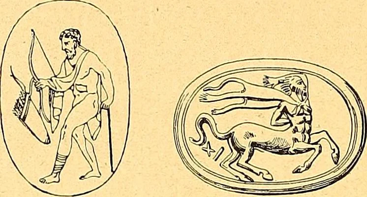 An illustration from La gravure en pierres fines : camées et intailles, 1894, leaf 119