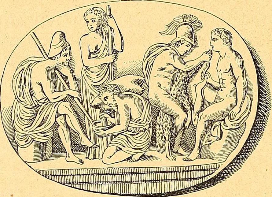 An illustration from La gravure en pierres fines : camées et intailles, 1894, leaf 121