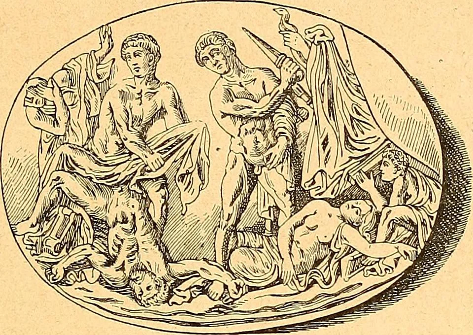 An illustration from La gravure en pierres fines : camées et intailles, 1894, leaf 122