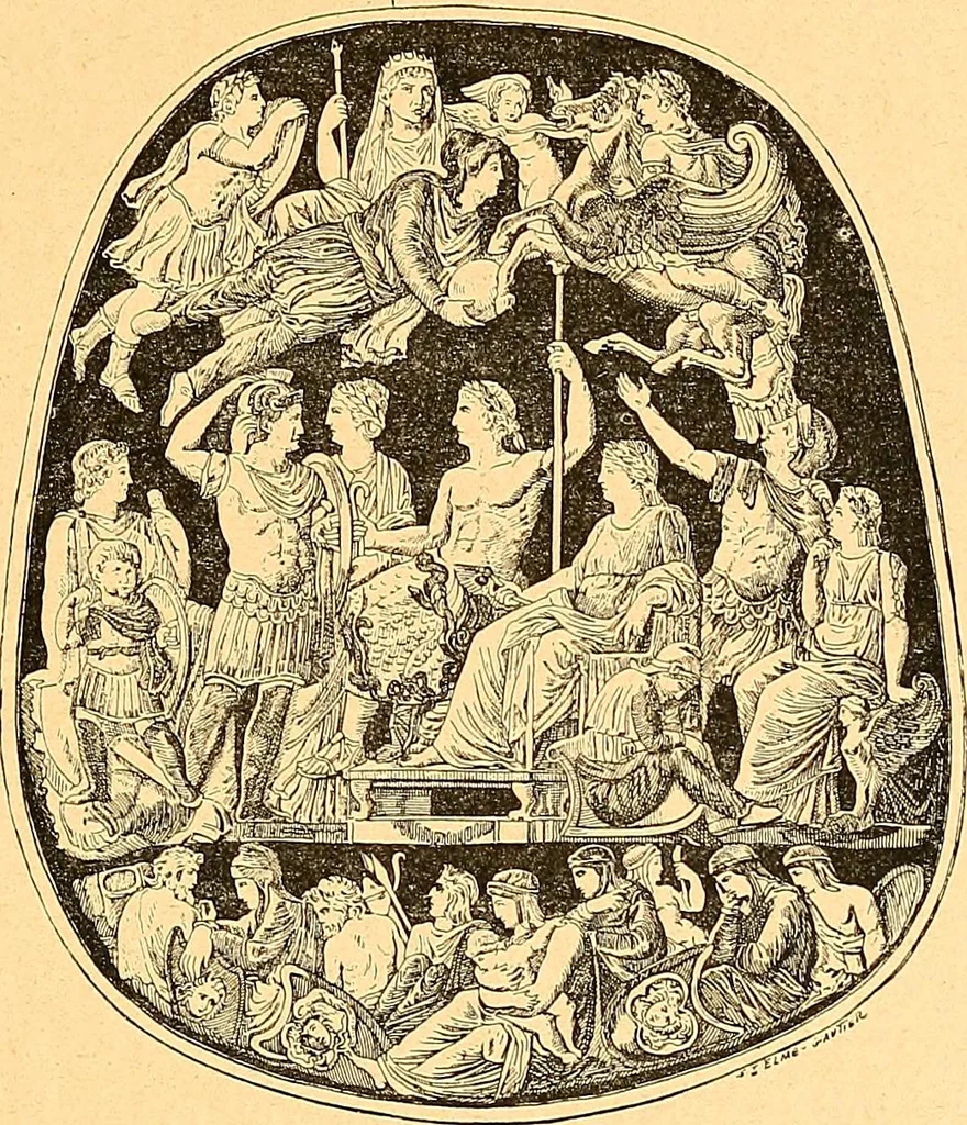 An illustration from La gravure en pierres fines : camées et intailles, 1894, leaf 154