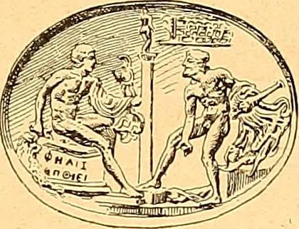 An illustration from La gravure en pierres fines : camées et intailles, 1894, leaf 172