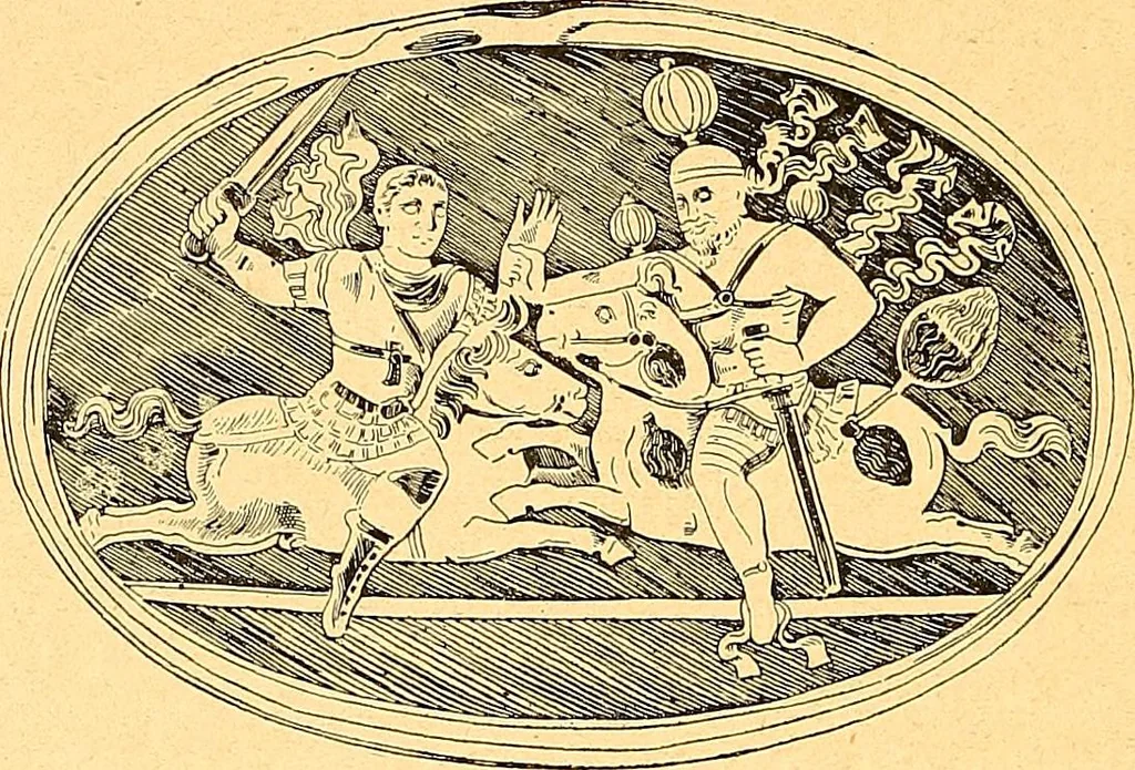 An illustration from La gravure en pierres fines : camées et intailles, 1894, leaf 199