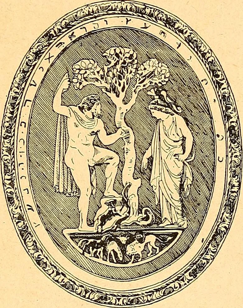 An illustration from La gravure en pierres fines : camées et intailles, 1894, leaf 270