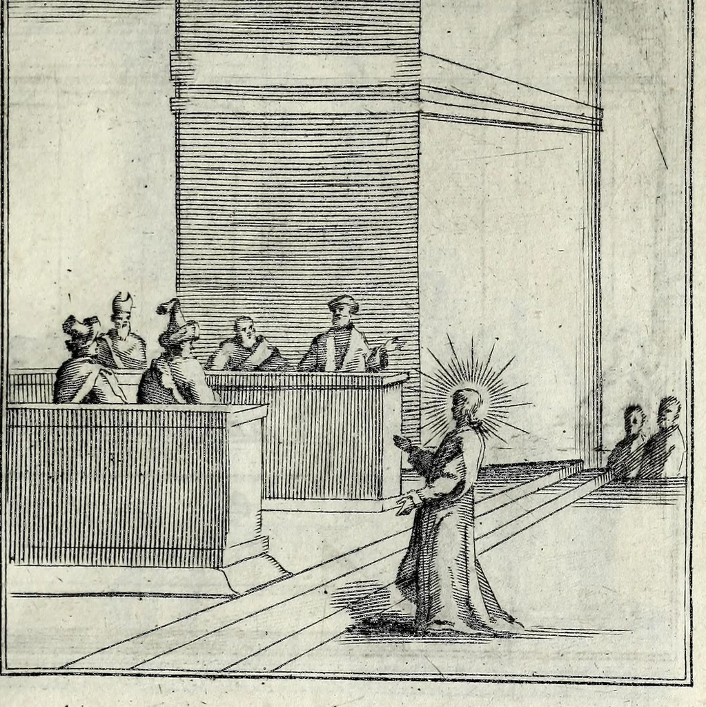 An illustration from L'agreable entretien des ames : sur 168 tableaux souscris de prieres, pour mediter les sts. misteres et pour regler nos vies et mœurs sur celles de n[ot]re sauueur Iesus Christ et de Ste. Marie sa mere, en disant le chapelet du rozaire, 1648, leaf 63