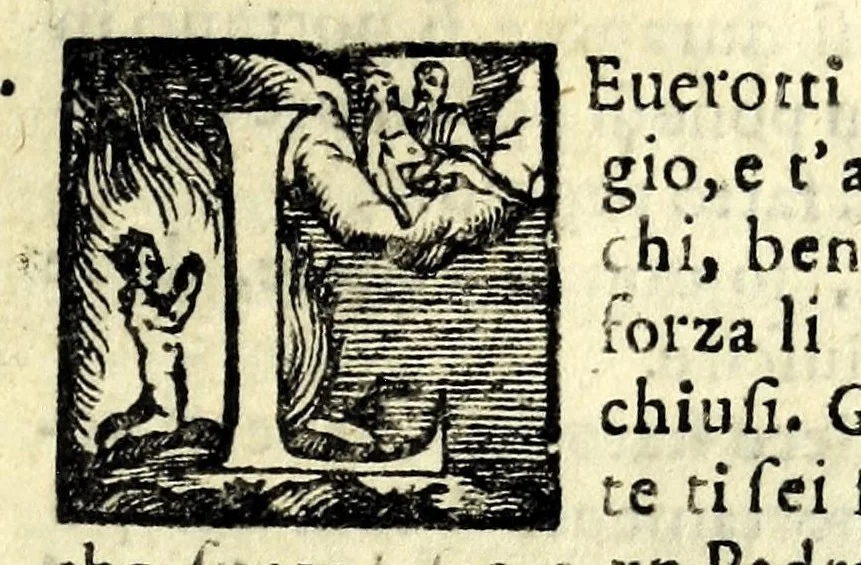 An illustration from La greca schiava : commedia, 1618, leaf 11