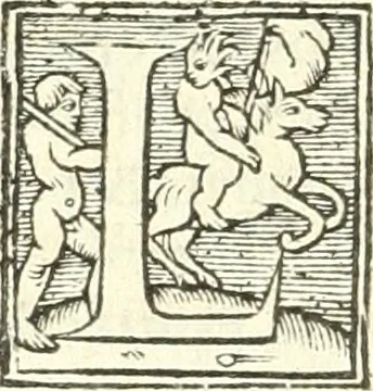 An illustration from L'agriculture et maison rustique; en laquelle est contenu tout ce qui peut estre requis, pour bastir maison champestre, nourrir & medeciner bestiail & volaille de toutes fortes, dresser iardins ... entretenir les prez, viuiers & estangs ... Plus vn bref recueil de la chasse & de la fauconnerie, 1564, leaf 105
