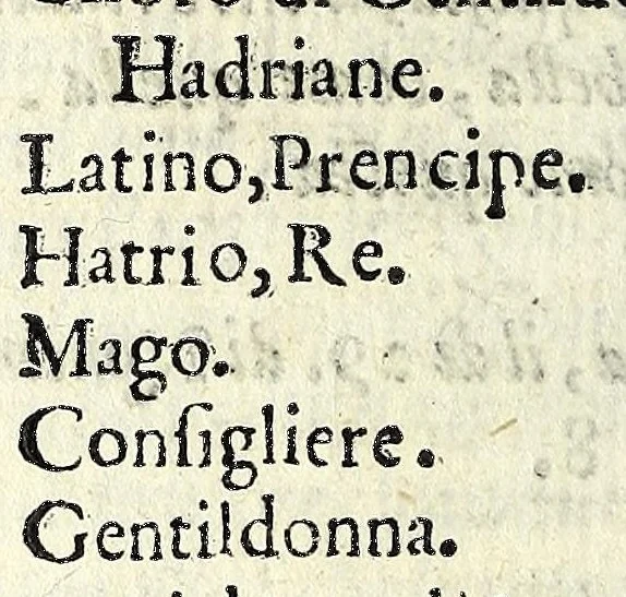 An illustration from La Hadriana : tragedia nova, 1586, leaf 12