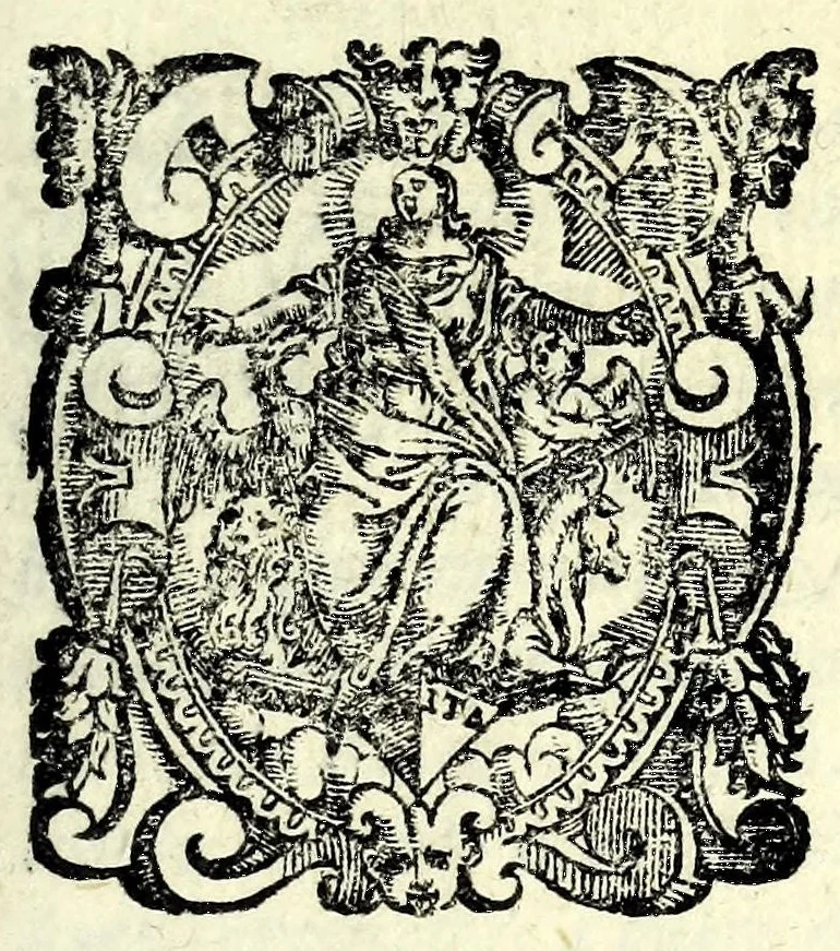 An illustration from La Hadriana : tragedia nova, 1586, leaf 3