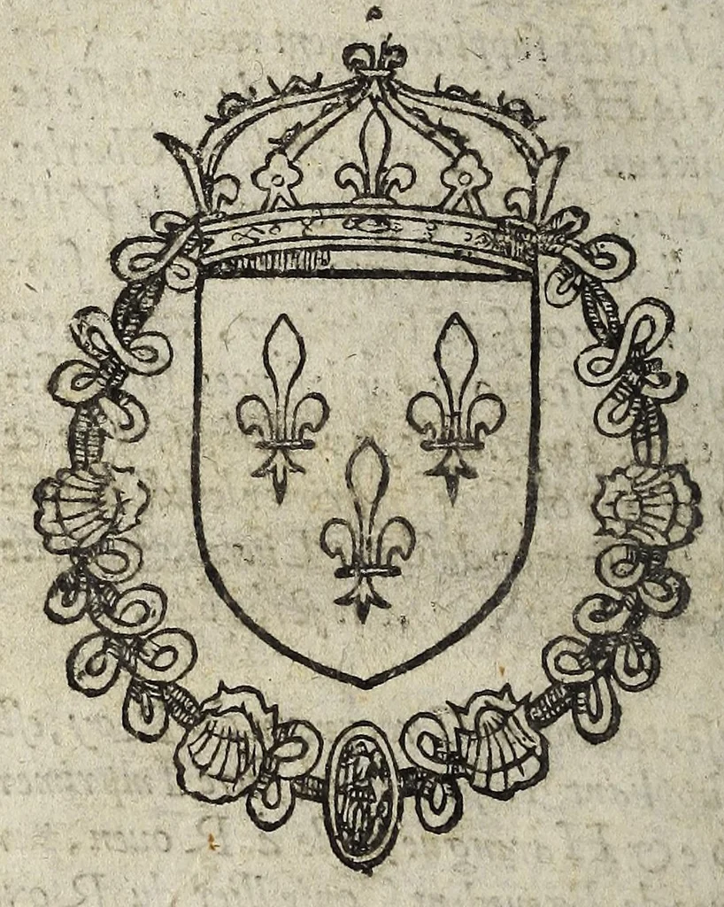 An illustration from La harangue de par la noblesse de toute la France, au roy tres-chrestien Charles neusiesme, tenant ses grans estatz en sa ville d'Orleans, le premier iour de ianuier, mil cinq cens soixante ..., 1561, leaf 24