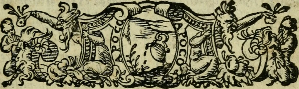 An illustration from La historia d'Italia ...: nuouamente rescontrata con tutti gli altri historici & auttori, che dell'istesse cose habbiano scritto: & ornata in margine con l'annotationi de' riscontri fatti da Thomaso Porcacchi da Castiglione Arretino. Con un Guidicio fatto dal medesimo, per discoprir tutte le bellezze di questa Historia: & una Raccolta di tutte le sententie sparse per l'opera: et con due tauole: una de gli auttori citati in margine; & l'altra delle cose notabili, 1574, leaf 20
