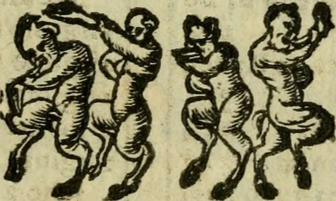 An illustration from La historia d'Italia ...: nuouamente rescontrata con tutti gli altri historici & auttori, che dell'istesse cose habbiano scritto: & ornata in margine con l'annotationi de' riscontri fatti da Thomaso Porcacchi da Castiglione Arretino. Con un Guidicio fatto dal medesimo, per discoprir tutte le bellezze di questa Historia: & una Raccolta di tutte le sententie sparse per l'opera: et con due tauole: una de gli auttori citati in margine; & l'altra delle cose notabili, 1574, leaf 76
