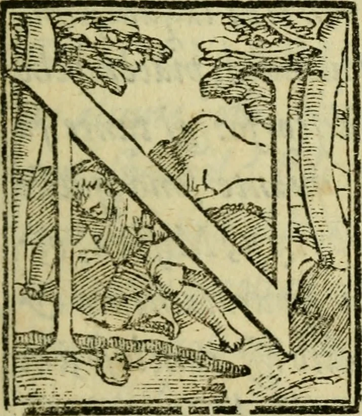 An illustration from La historia d'Italia ...: nuouamente rescontrata con tutti gli altri historici & auttori, che dell'istesse cose habbiano scritto: & ornata in margine con l'annotationi de' riscontri fatti da Thomaso Porcacchi da Castiglione Arretino. Con un Guidicio fatto dal medesimo, per discoprir tutte le bellezze di questa Historia: & una Raccolta di tutte le sententie sparse per l'opera: et con due tauole: una de gli auttori citati in margine; & l'altra delle cose notabili, 1574, leaf 80