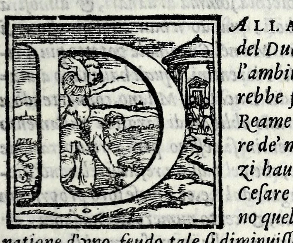 An illustration from La historia d'Italia, 1563, leaf 275