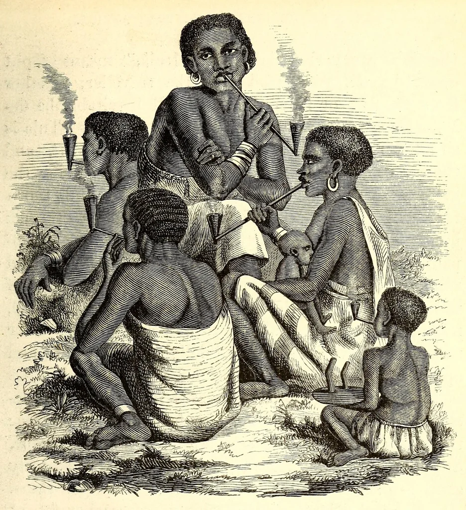 An illustration from The lake regions of Central Africa : a picture of exploration, 1860, leaf 349