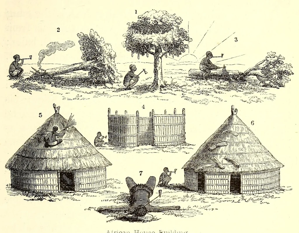 An illustration from The lake regions of Central Africa : a picture of exploration, 1860, leaf 411