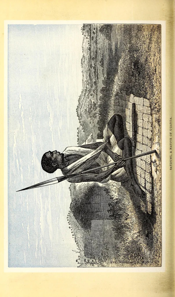 An illustration from The lake regions of Central Africa : a picture of exploration, 1860, leaf 244