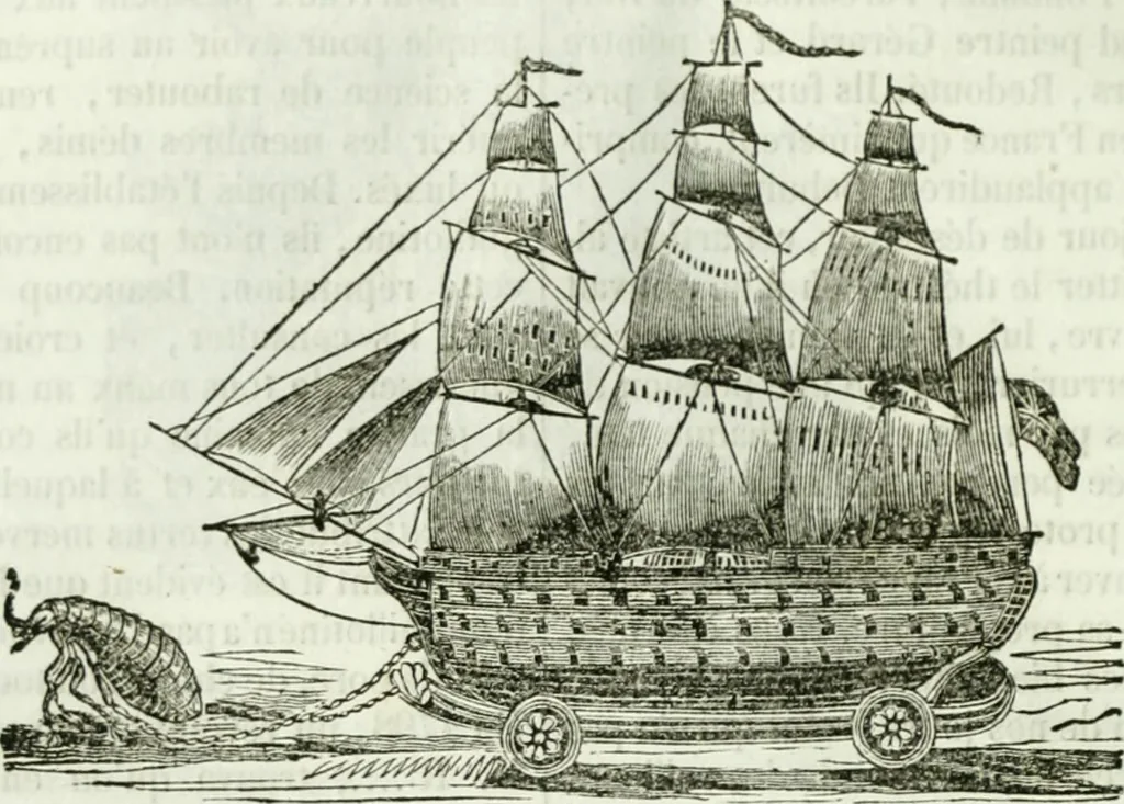 An illustration from La Lanterne magique : journal des choses curieuses et amusantes, 1833, leaf 187