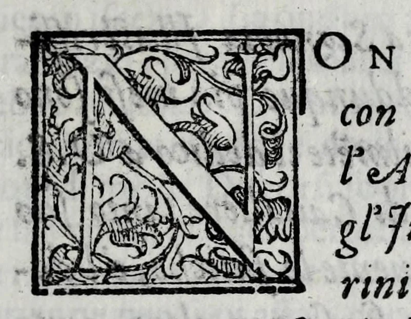 An illustration from L'Alceo : favola pescatoria, 1614, leaf 7