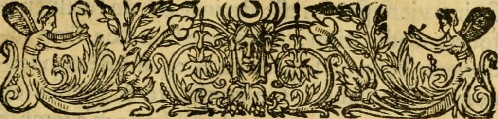 An illustration from La Legende des Flamens : cronique abregee, en laquelle est faict succinct recueil de l'origine des peuples & estatz de Flandres, Arthois, Haynault & Bourgongne, & des guerres par eulx faictes à leurs princes & à leurs voisins : auec plaisante co[m]memoration[n] de plusieurs choses faictes & auenuës en France Angleterre & Alemaigne, depuis sept ou huict cens ans : semblablement y sont traictées les descentes & genealogies des roys de Naples & de Sicille, & des princes & ducz de Milan, & quel droict ont les roys de France aus dictz royaumes & duché, 1558, leaf 20