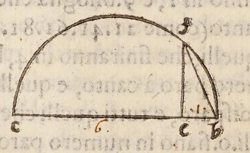 An illustration from L'algebra, 1579, leaf 100