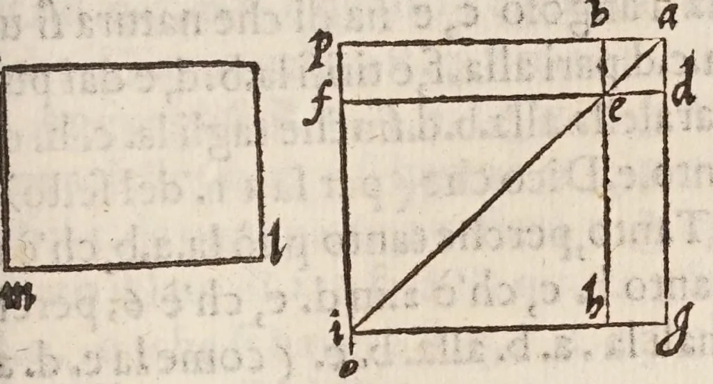 An illustration from L'algebra, 1579, leaf 303