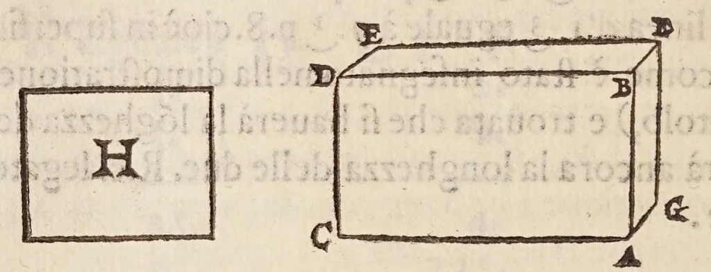 An illustration from L'algebra, 1579, leaf 356