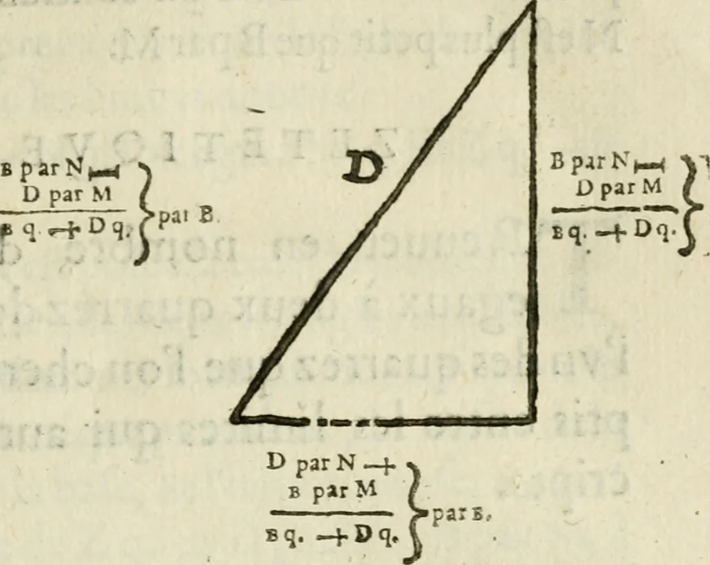 An illustration from L'algebre novvelle de Mr. Viete ..., 1630, leaf 160