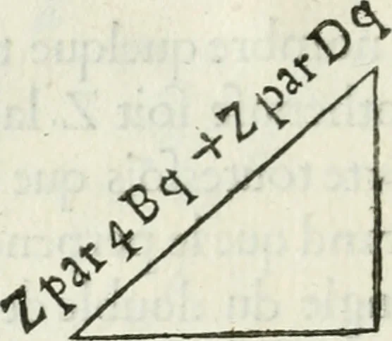 An illustration from L'algebre novvelle de Mr. Viete ..., 1630, leaf 187