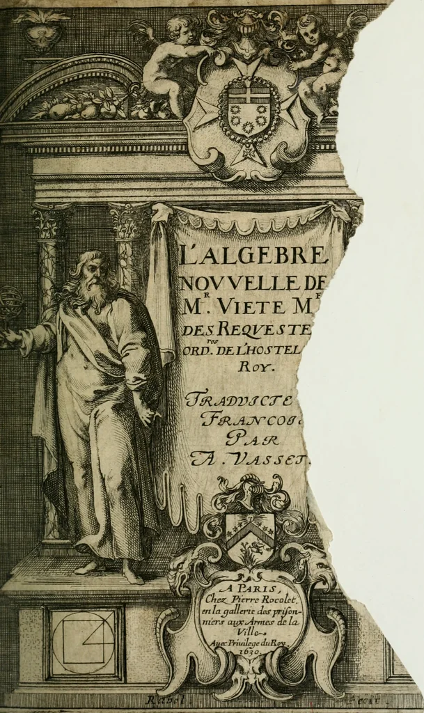 An illustration from L'algebre novvelle de Mr. Viete ..., 1630, leaf 6